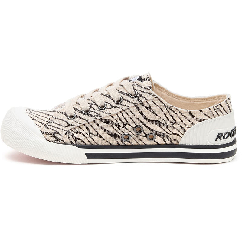 Rocket Dog Jazzin Wales Baskets De Sport En Coton Pour Femme, Noires