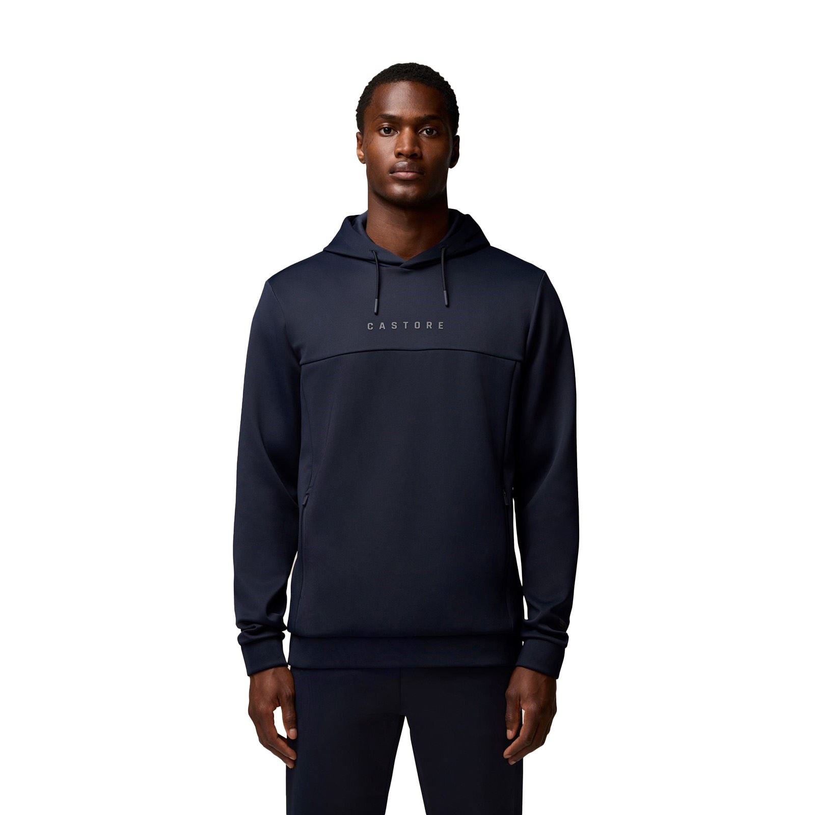 Castore Scuba Hoody Sweat À Capuche Bleu En Polyester Pour Homme