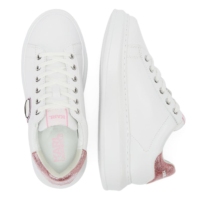 Karl Lagerfeld Kapri Nft Lo Lace Baskets Pour Femmes Blanches/Roses