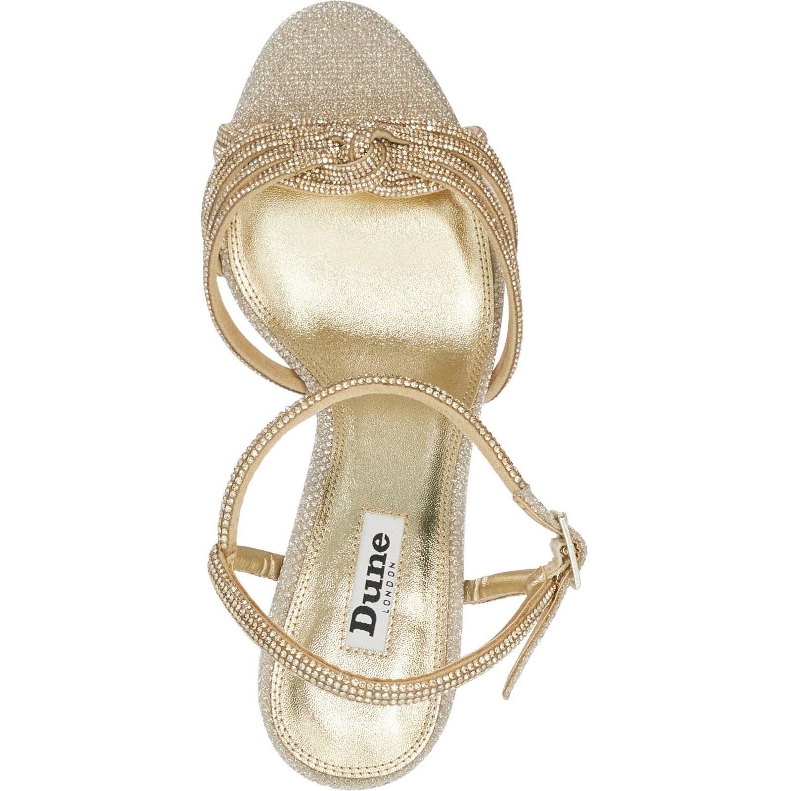 Dune Marvellous Sandales Dorées Pour Femmes