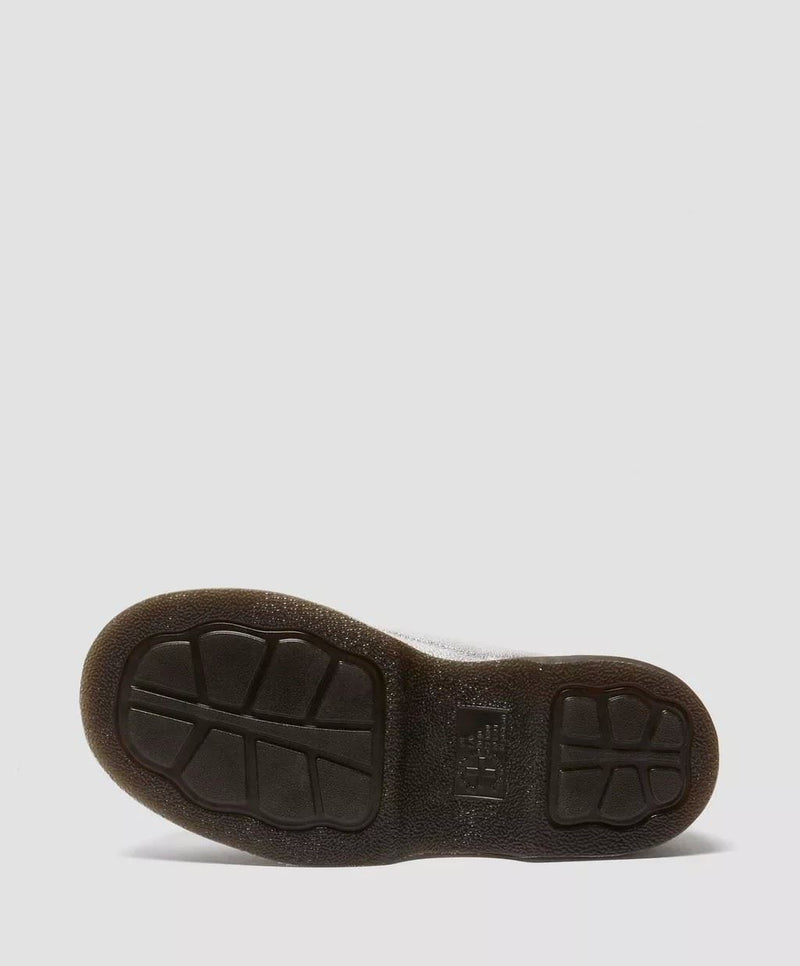 Dr. Martens Buzz 5I Tumbled Chaussures En Cuir Pour Femmes, Couleur Argent