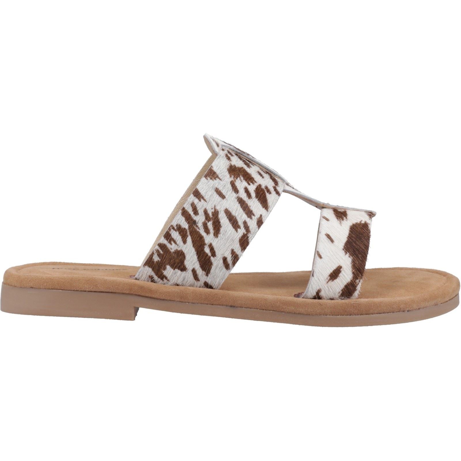 Hush Puppies Helen Slide Sandales De Vache Pour Femmes En Cuir