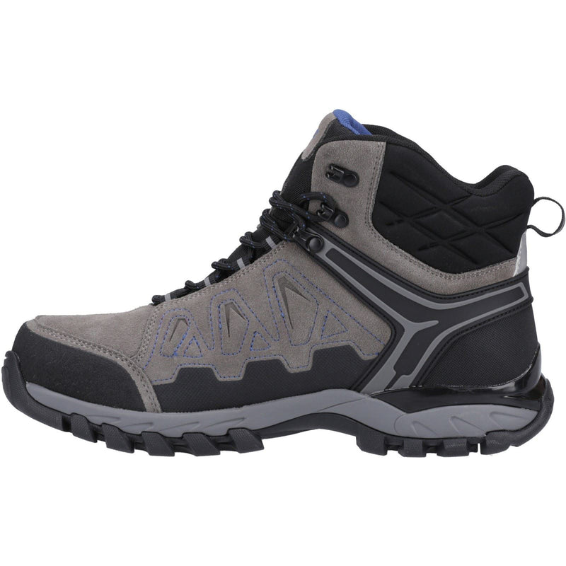 Hi-Tec V-Lite Explorer WP Chaussures De Randonnée Pour Homme En Cuir Daim Vachette Gris Anthracite/Gris/Bleu Foncé