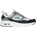 Skechers Skech-Air Court - Yatton Baskets Pour Hommes En Cuir Gris/Multicolore