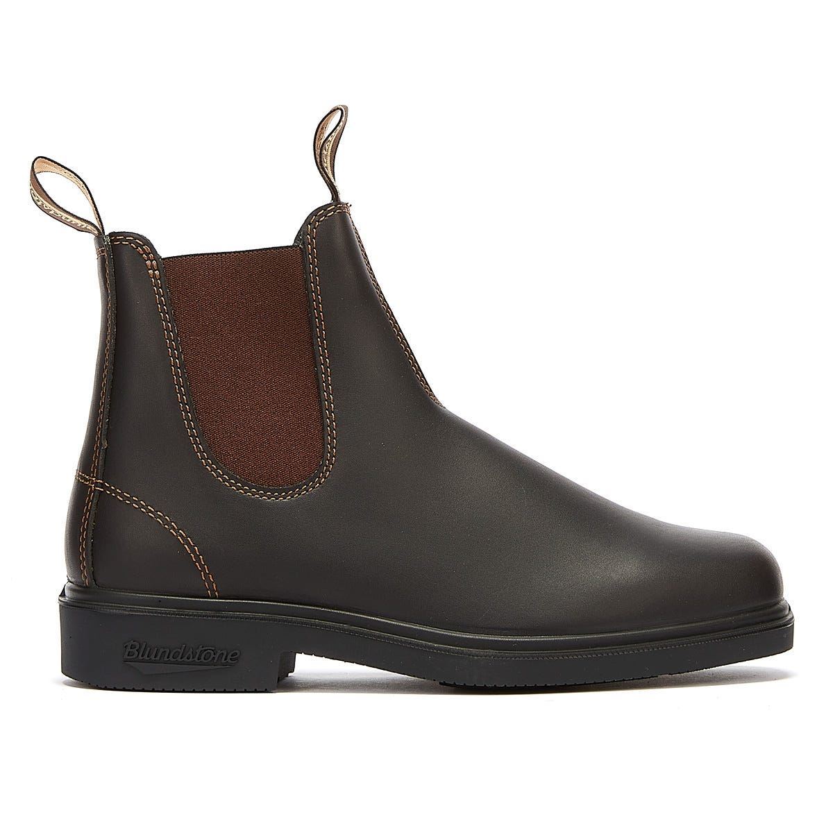 Blundstone Robe Chelsea Avec Des Bottes Marron Foncé.