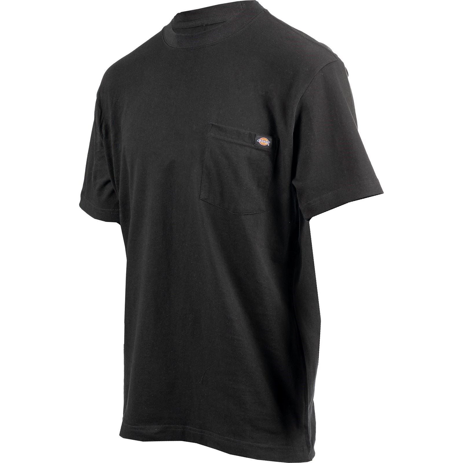 Dickies Short Sleeve T-Shirts Noirs En Coton Pour Hommes