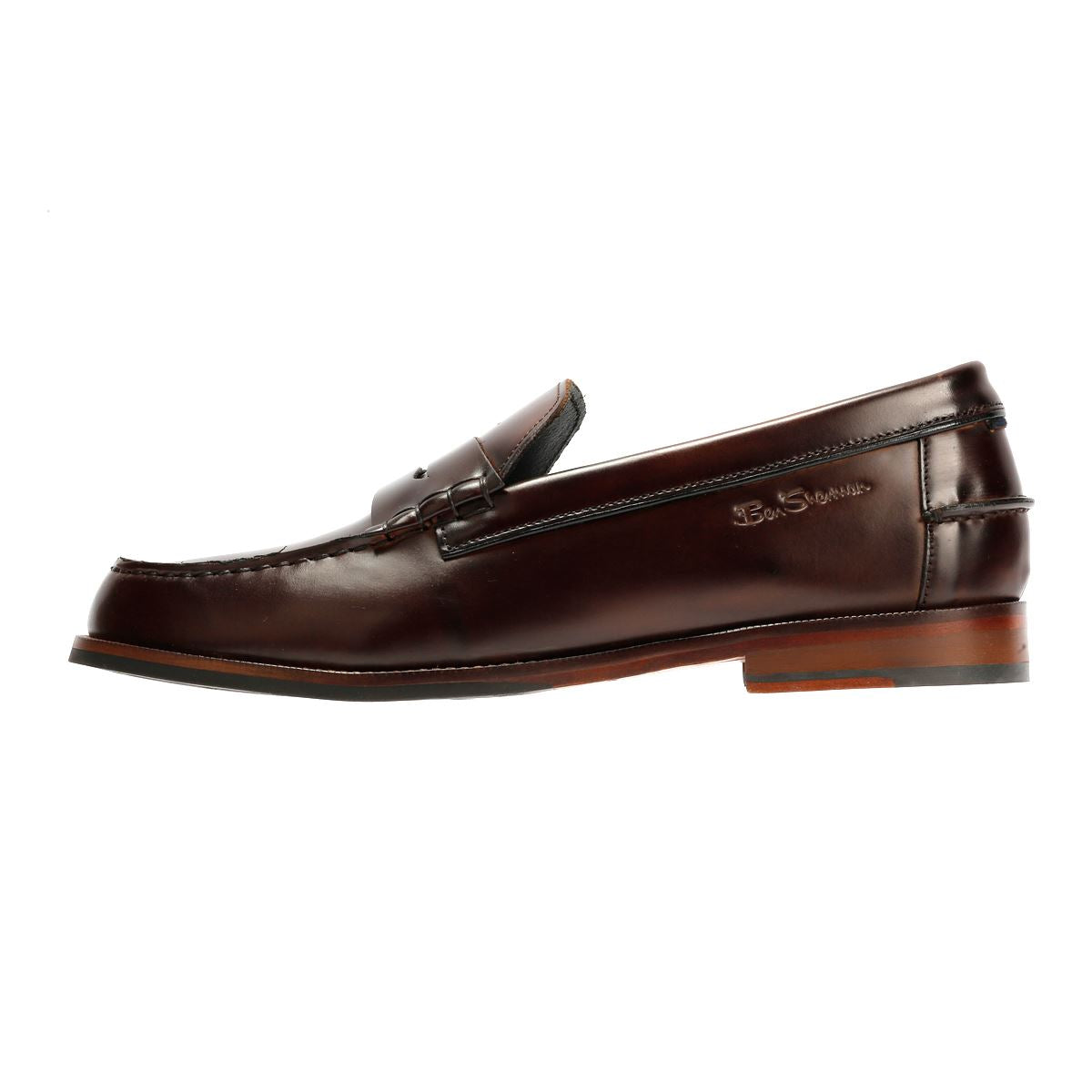Ben Sherman Sid Mocassins En Cuir Pour Hommes Marron