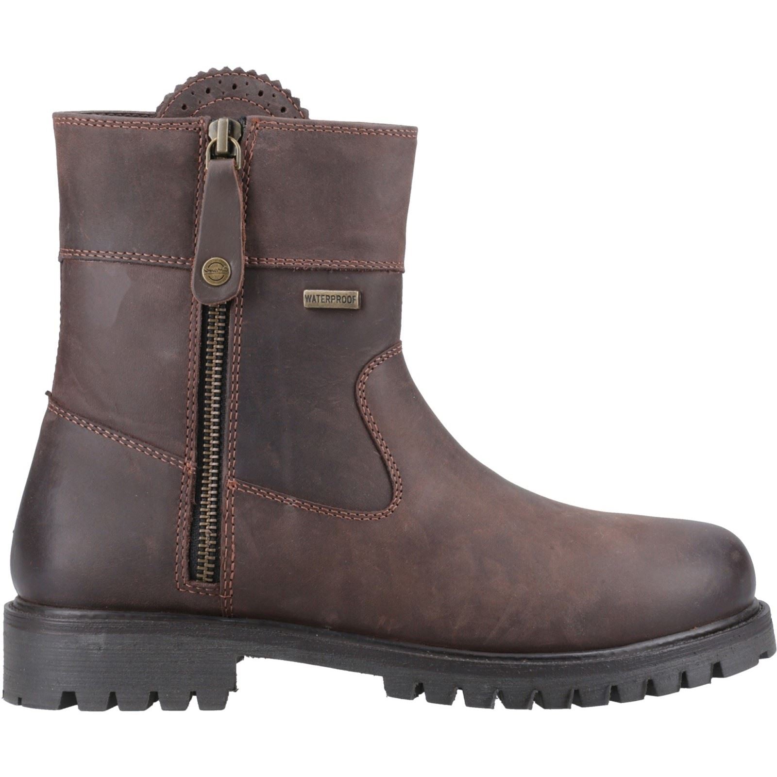 Cotswold Chedworth Bottes En Cuir Marron Pour Femmes