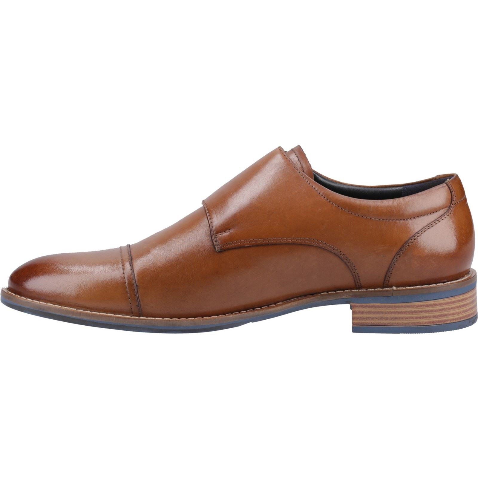 Hush Puppies David Chaussures Double Moine Pour Homme En Cuir Marron