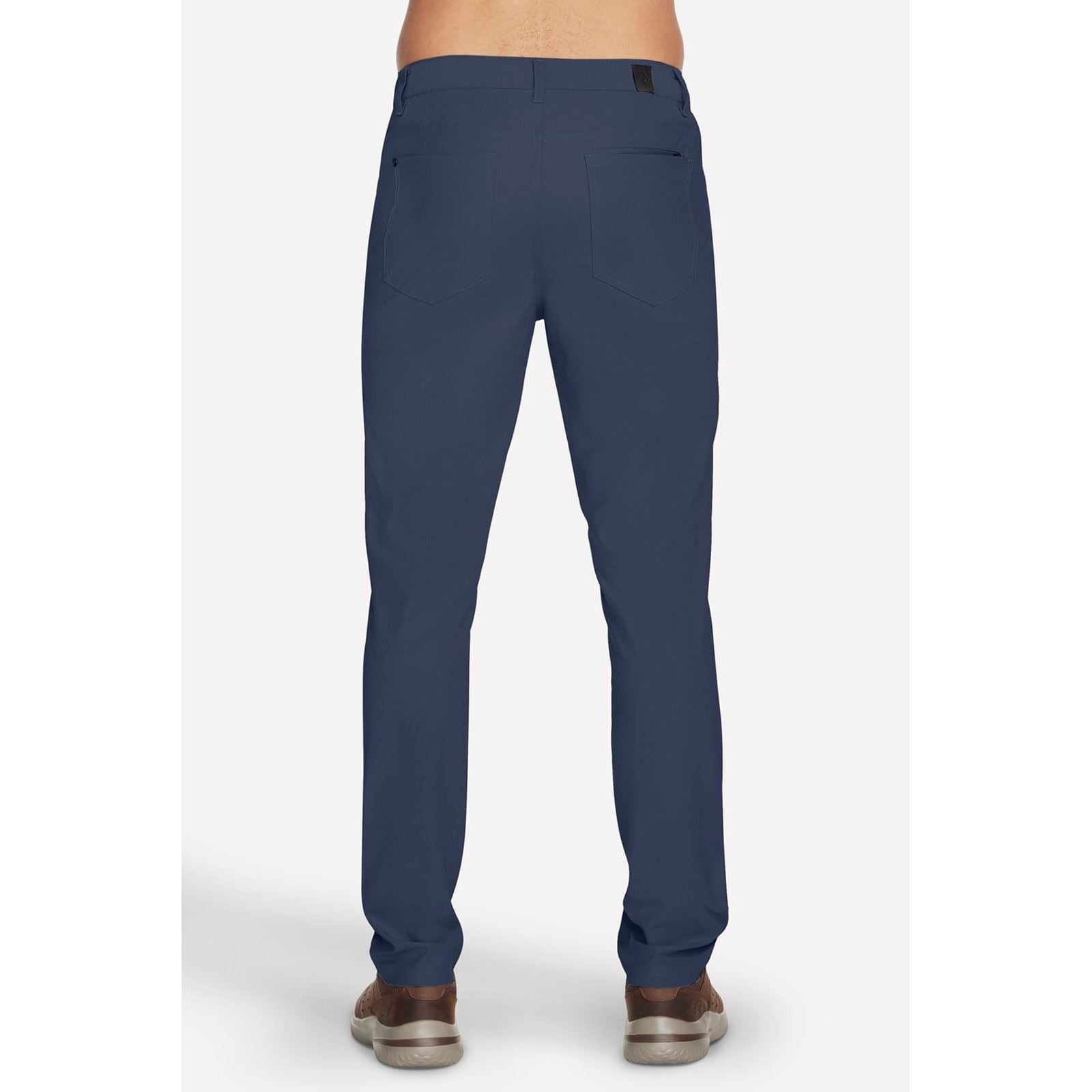Skechers GO WALK Premium 5 Pocket Pantalons Chinos Gris En Polyester Pour Homme