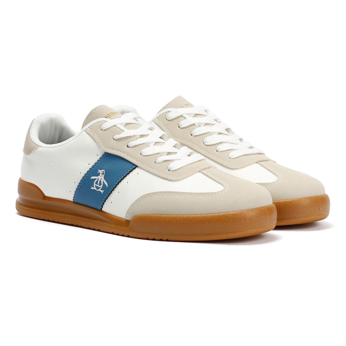 Penguin Giovanni Baskets Blanches Pour Hommes