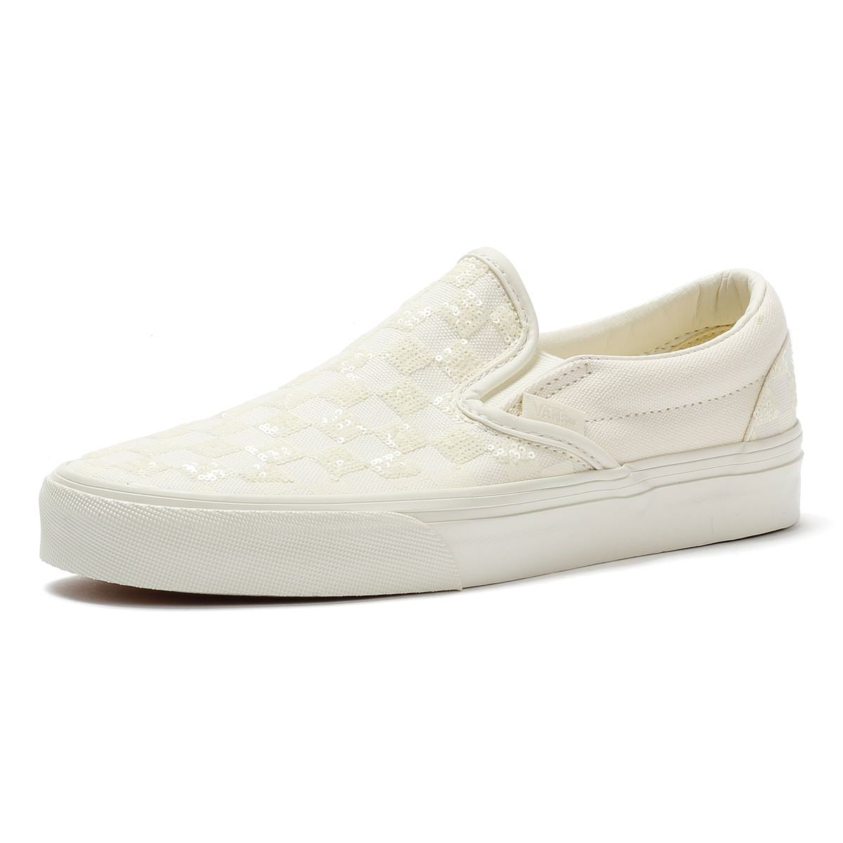 Vans Classic Slip-On Baskets Blanches En Toile