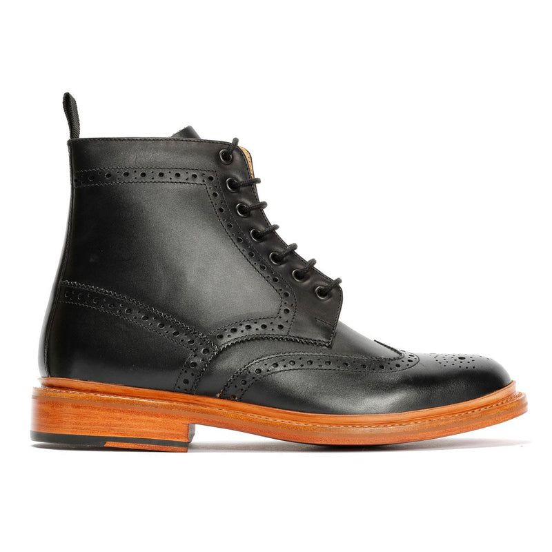 Chapman & Moore Walter Brogue Bottes En Cuir Pour Hommes Marron