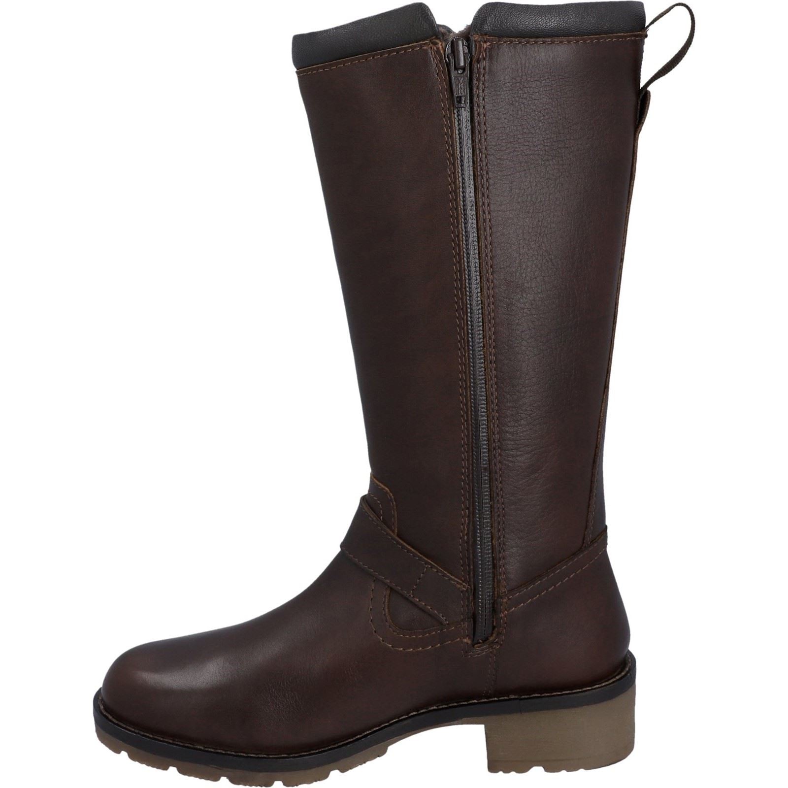Hunter Skye Tall Bottes En Cuir Pour Femmes Marron
