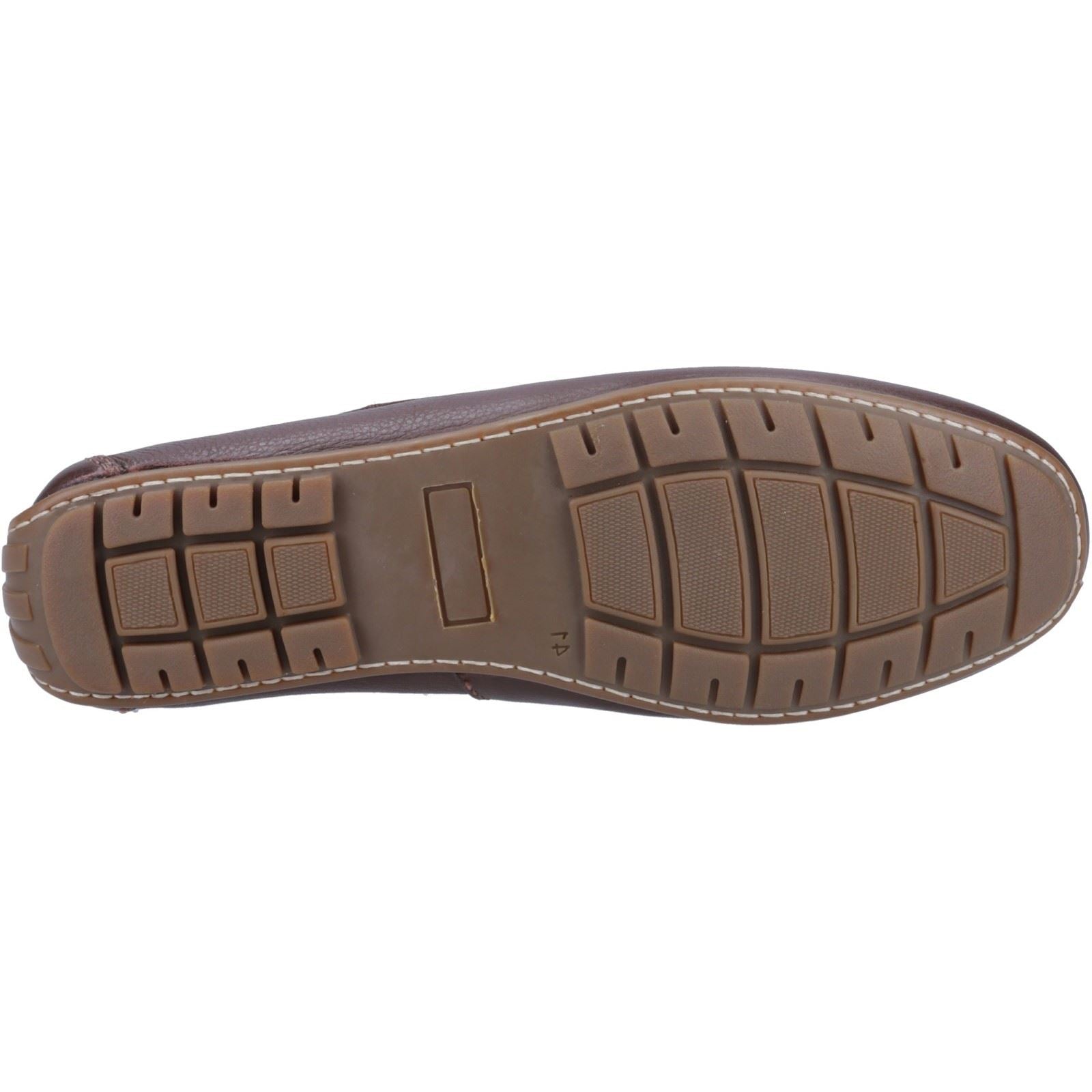 Hush Puppies Ralph Chaussures Bateau Marron En Cuir Pour Hommes