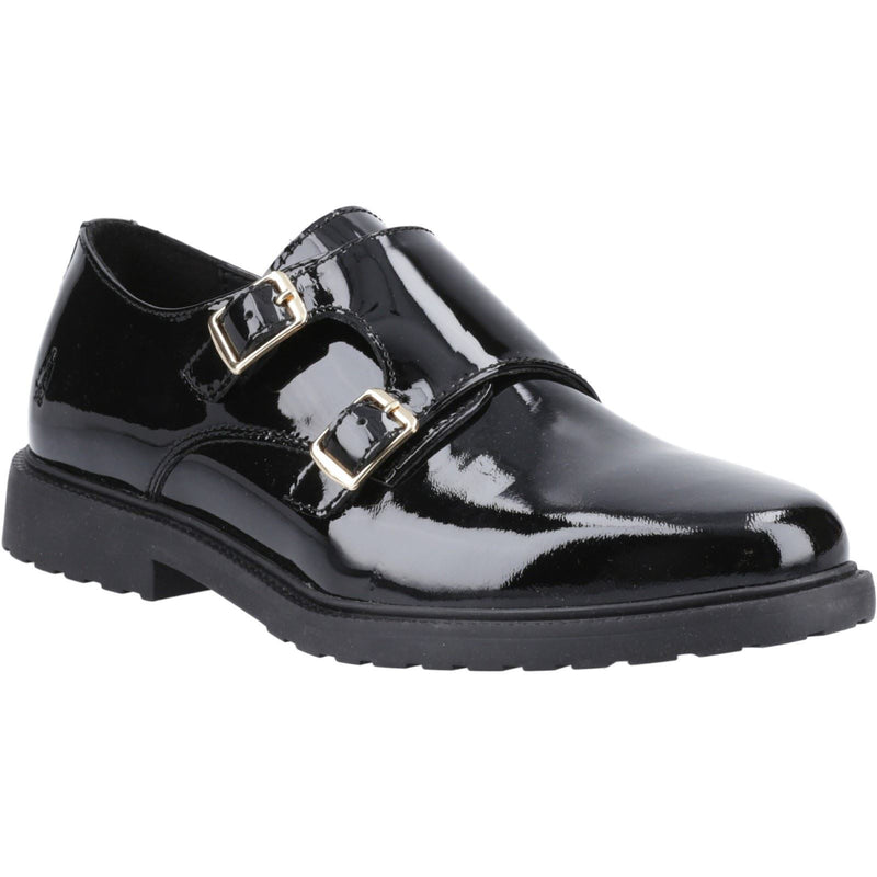 Hush Puppies Verity Chaussures Noires Vernies Pour Femmes En Cuir