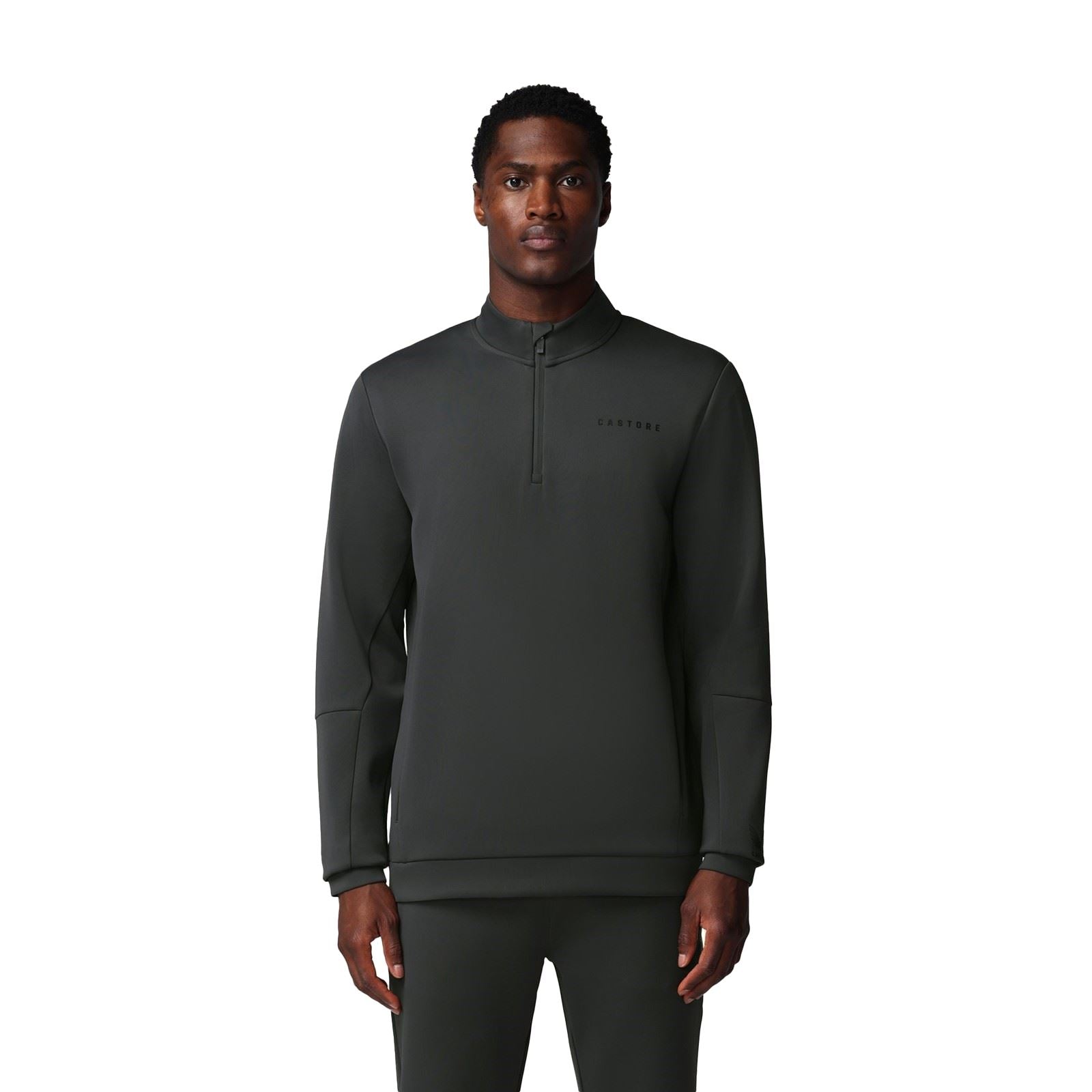 Castore Flex 1/4 Zip Sweatshirt Gris Pour Hommes