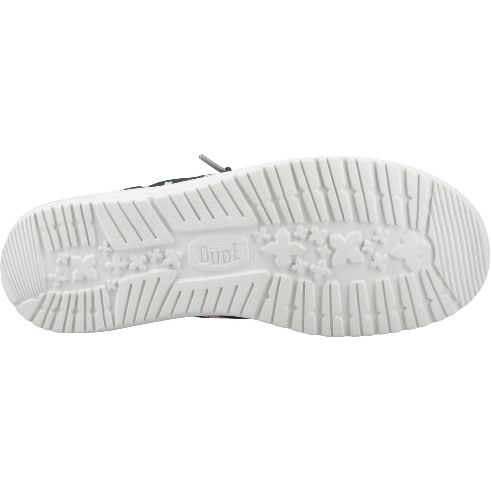 HEYDUDE Wally Funk Party Palm Chaussures Mocassins Homme En Coton Noir/Multicolore