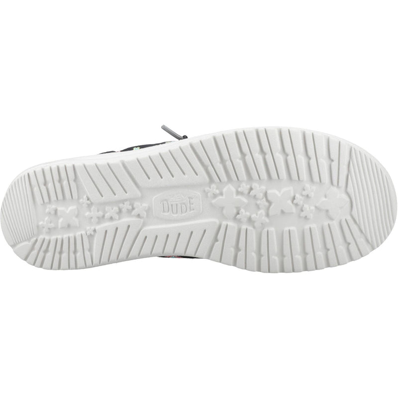 HEYDUDE Wally Funk Party Palm Chaussures Mocassins Homme En Coton Noir/Multicolore