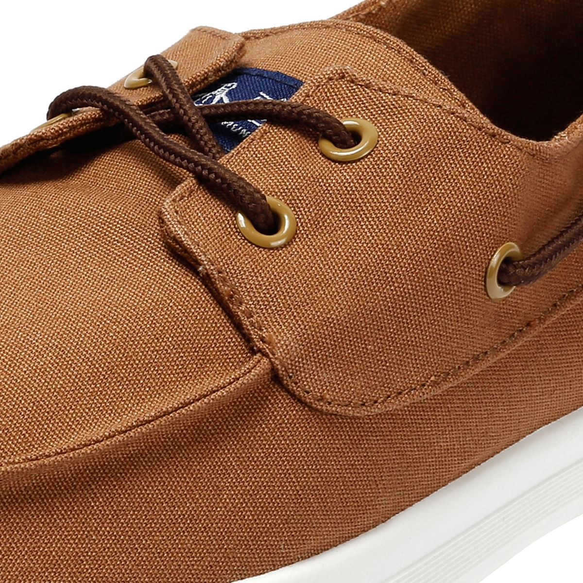 Penguin Sailor Chaussures À Lacets Marron clair En Toile Pour Hommes