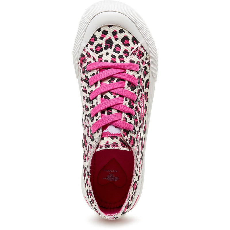 Rocket Dog Jazzin Plus Monroe Sneakers Roses Vif En Coton Pour Femmes
