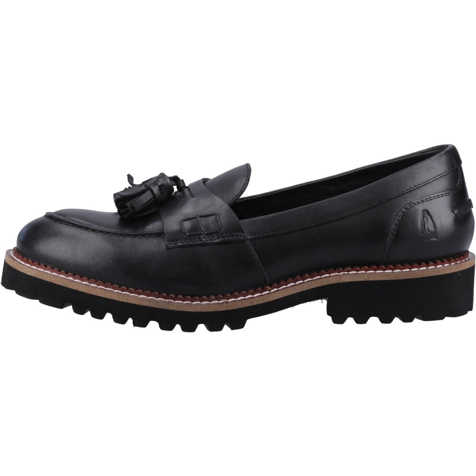 Hush Puppies Ginny Mocassins Noirs En Daim Pour Femmes