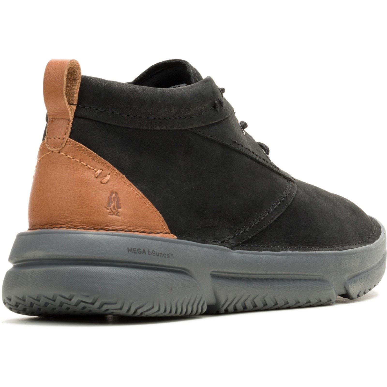 Hush Puppies Baylor Bottes En Cuir Noires Pour Hommes