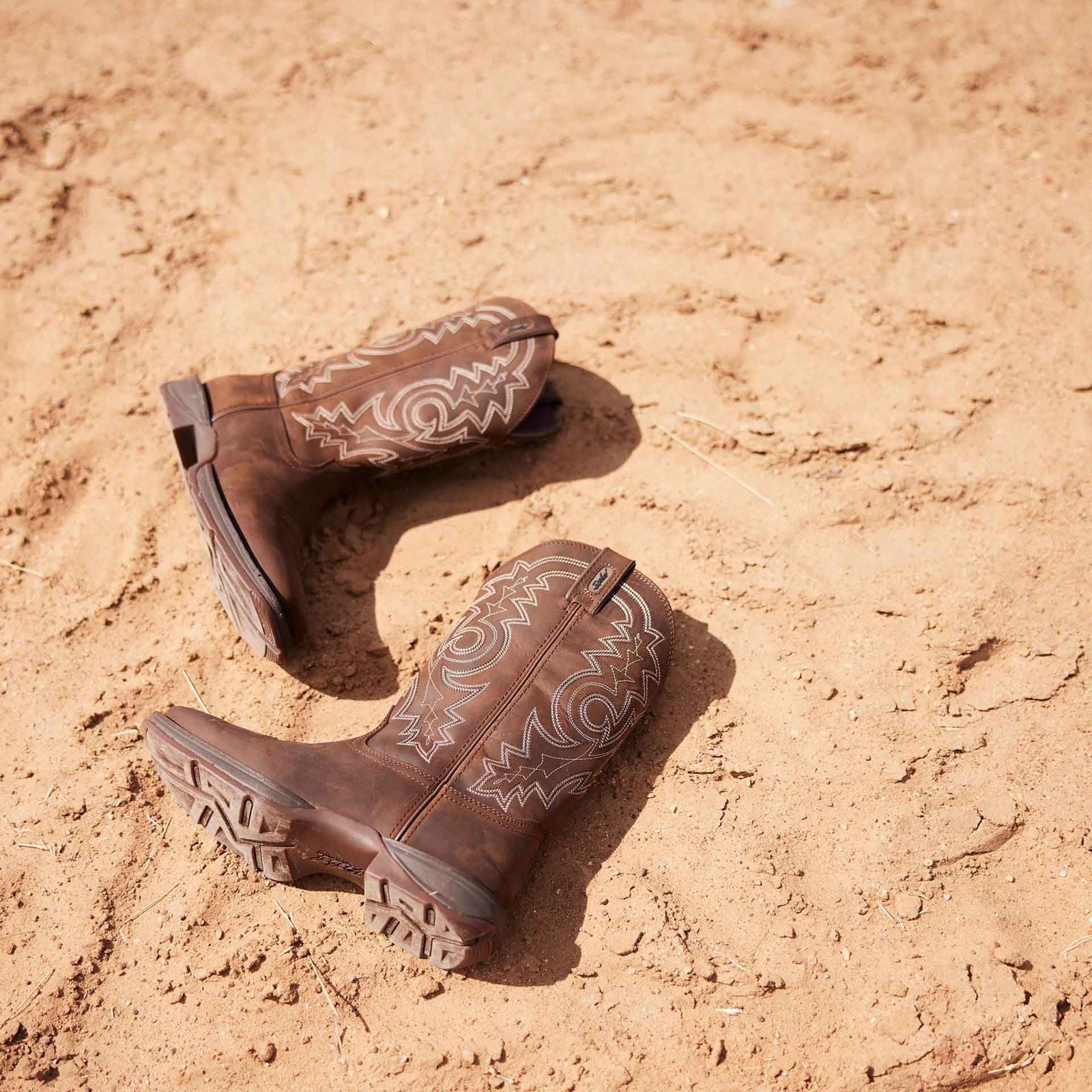 Durango Rebel Bottes En Cuir Marron Pour Homme