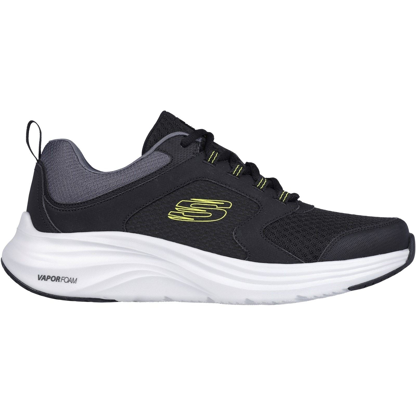 Skechers Vapor Foam Baskets Synthétiques Pour Hommes Noires/Limon