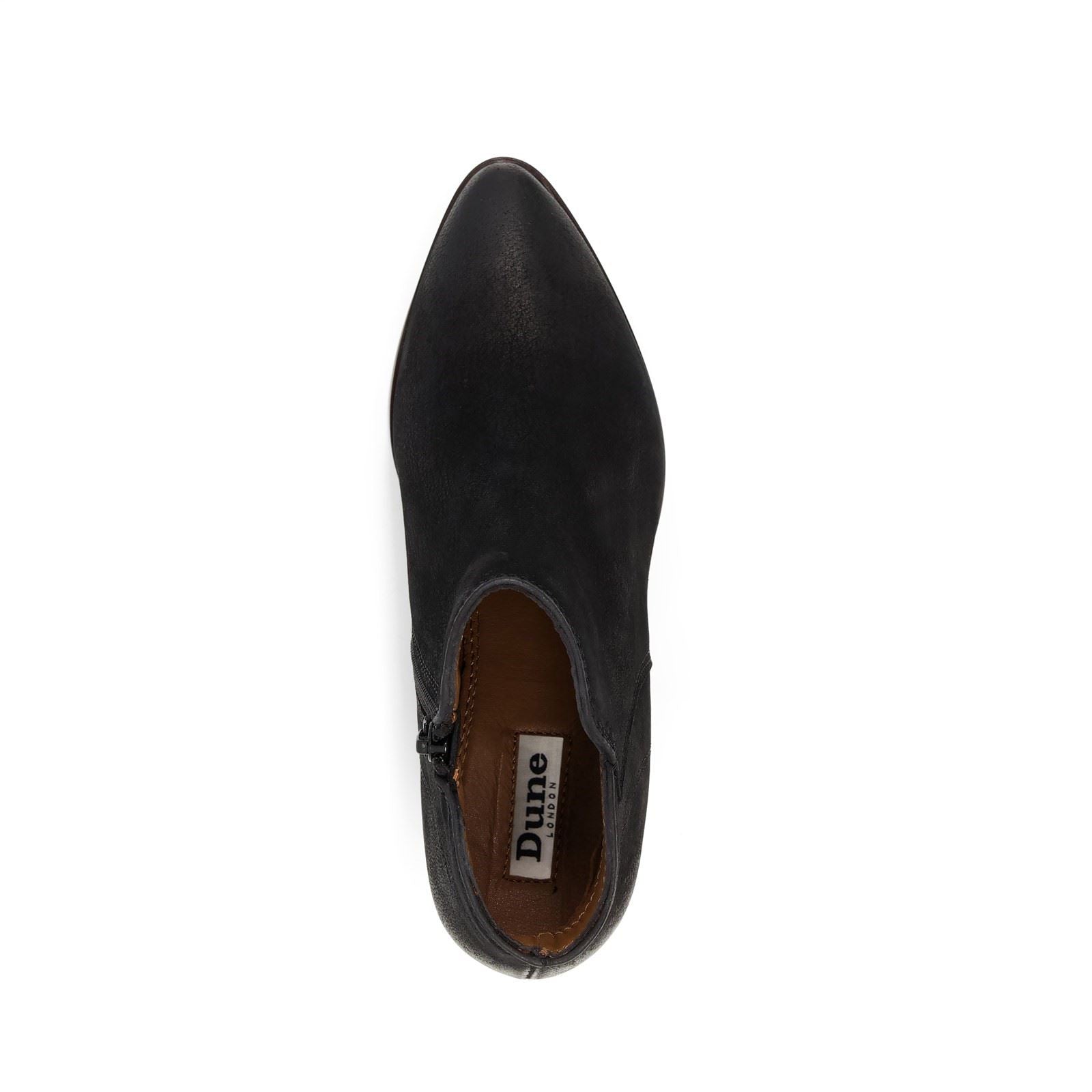 Dune Parlour Bottes Noires En Nubuck Pour Femmes
