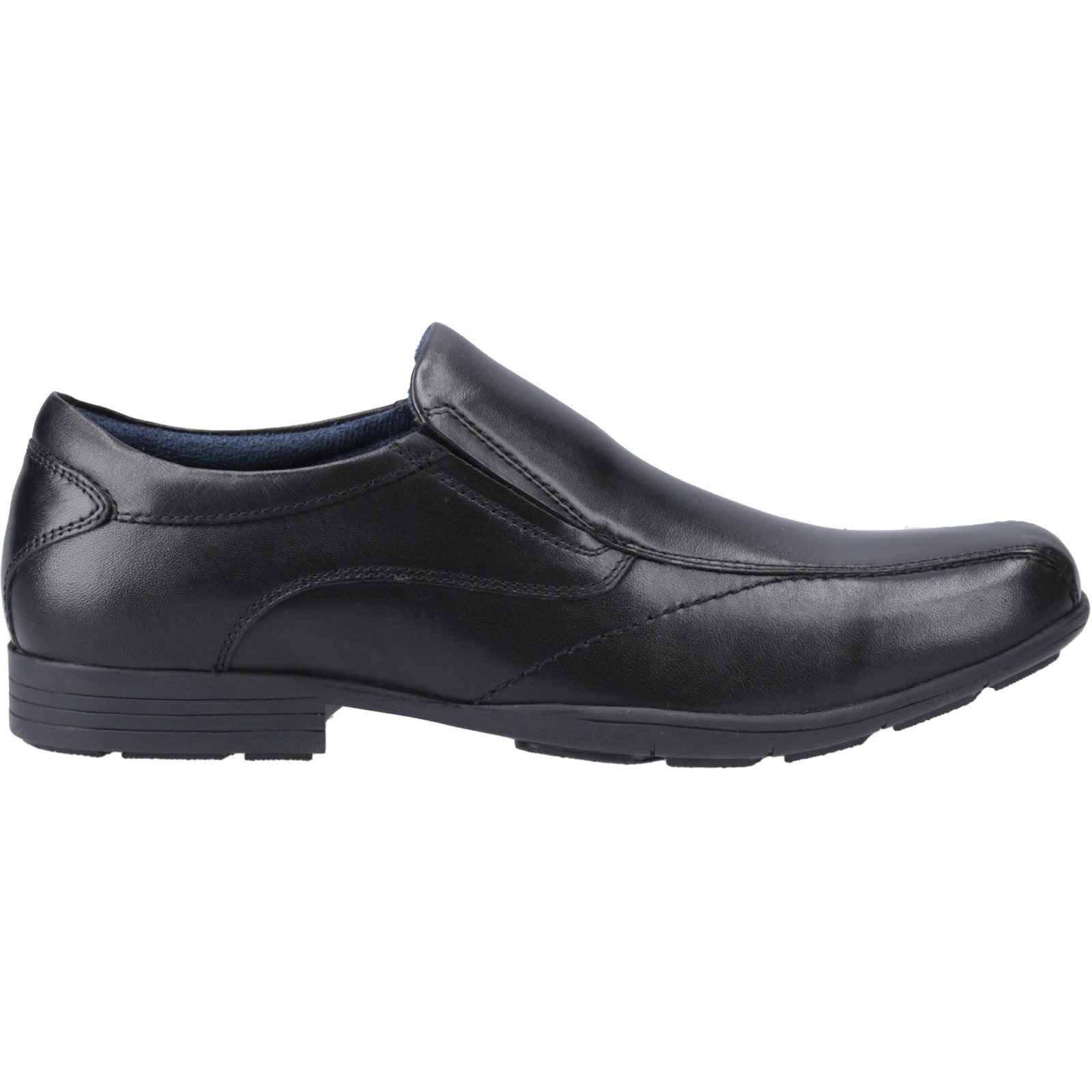 Pod Dundee Chaussures Pour Hommes En Cuir Noir À Enfiler