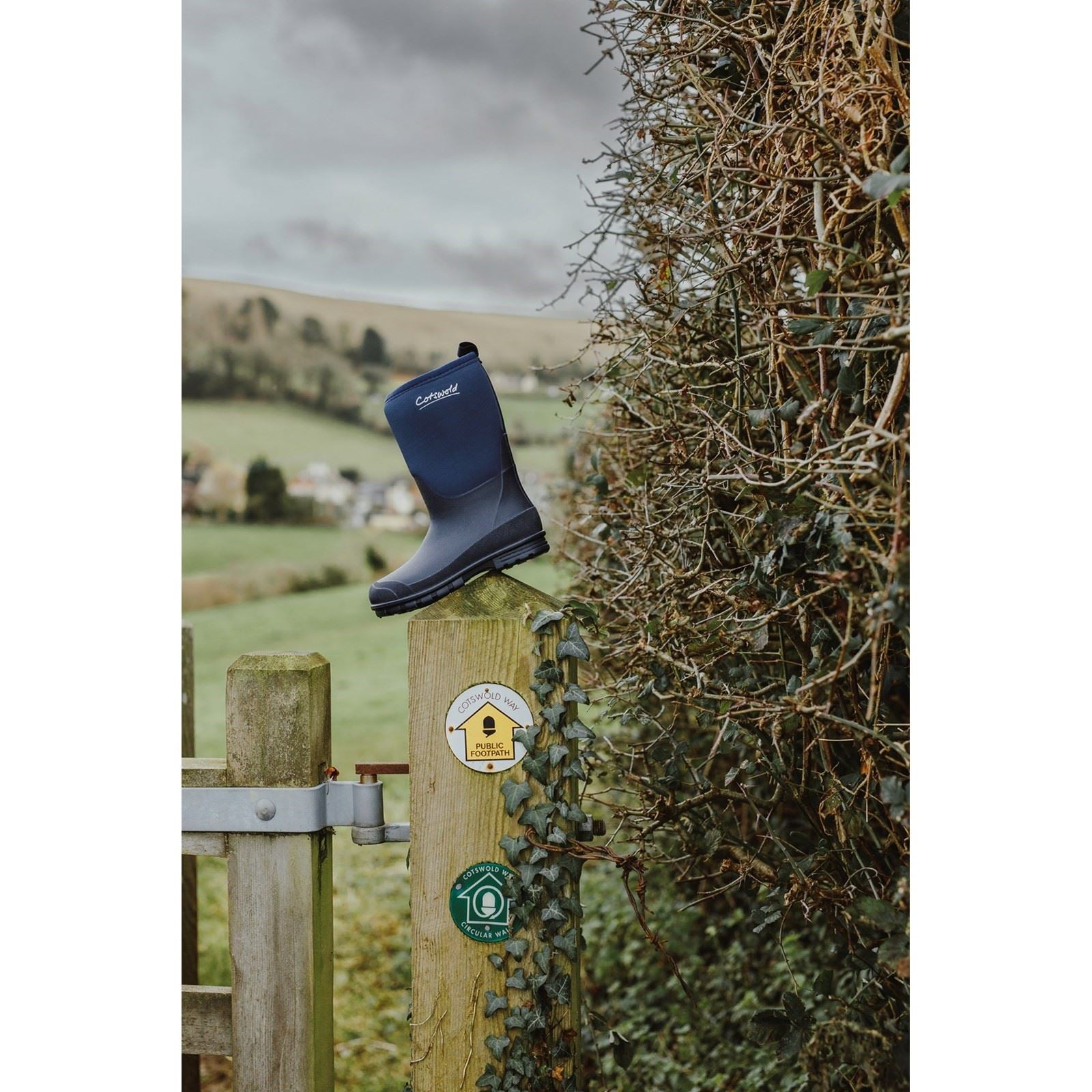 Cotswold Hilly Neoprene Tpr+neoprene Bottes En Caoutchouc Pour Enfants Unisexe Bleu Marine