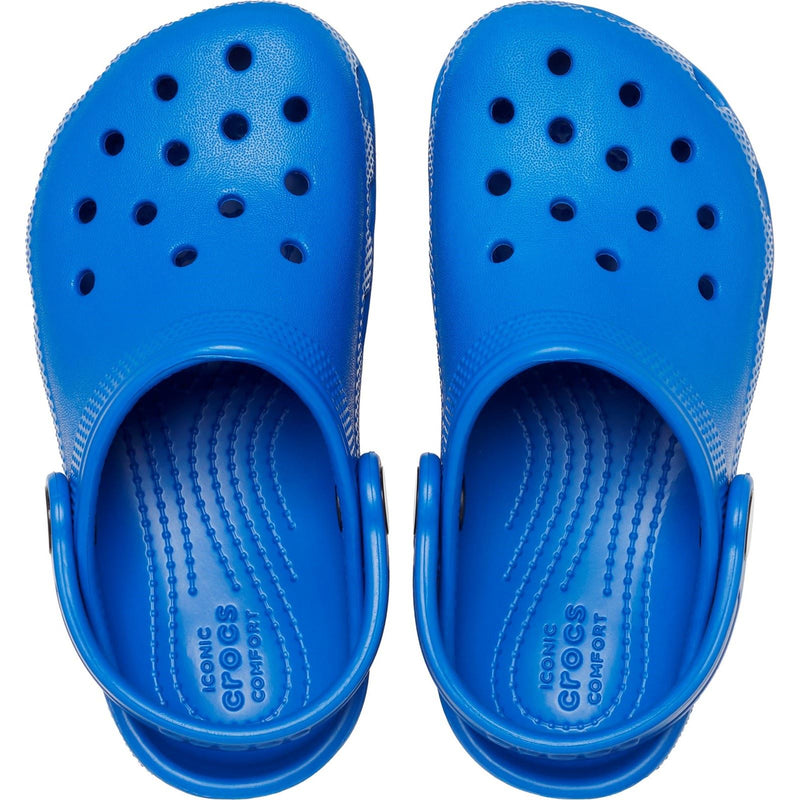 Crocs Toddler Classic Des Mocassins Thermoplastiques Bleus Bolt