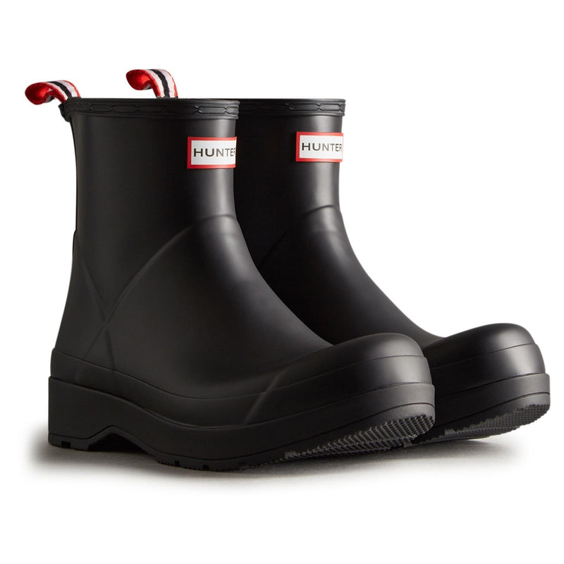 Hunter Play Boot Short Bottes En Caoutchouc Noires Pour Homme