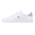 Ralph Lauren Heritage Court II Baskets Blanches En Cuir Pour Hommes