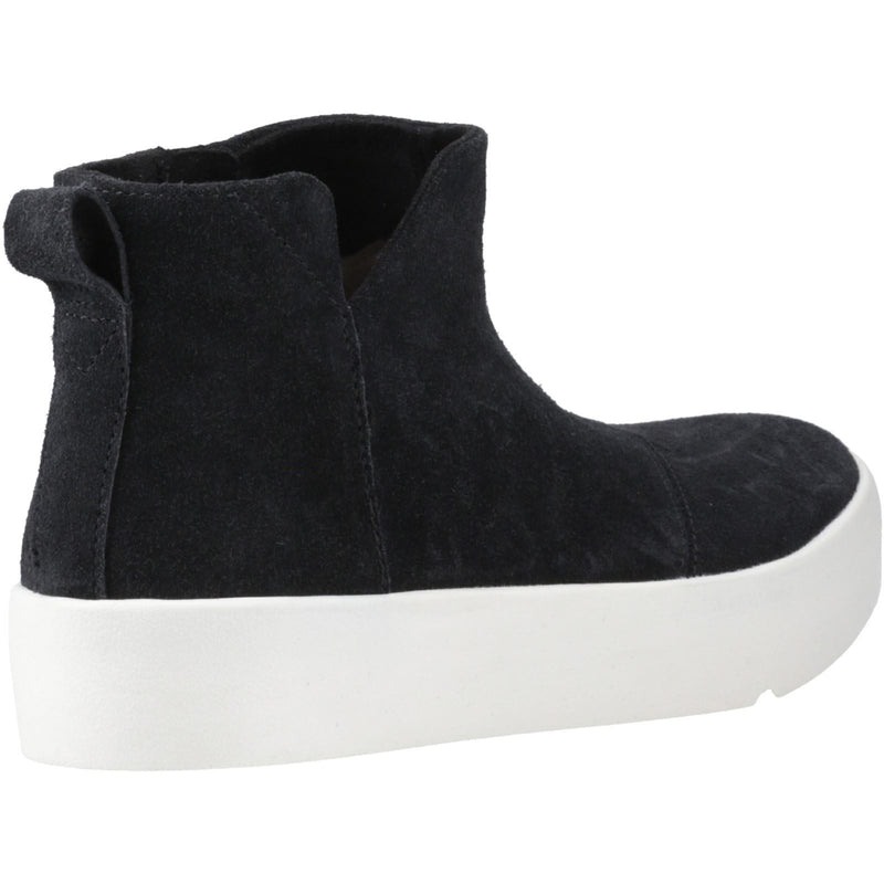 TOMS Verona Mid Bottes En Cuir Noires Pour Femmes