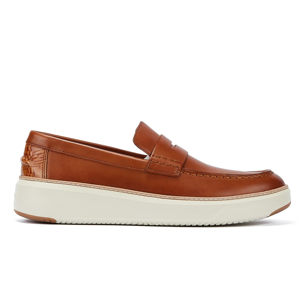 Cole Haan Mocassins En Cuir Pour Hommes Couleur Brune