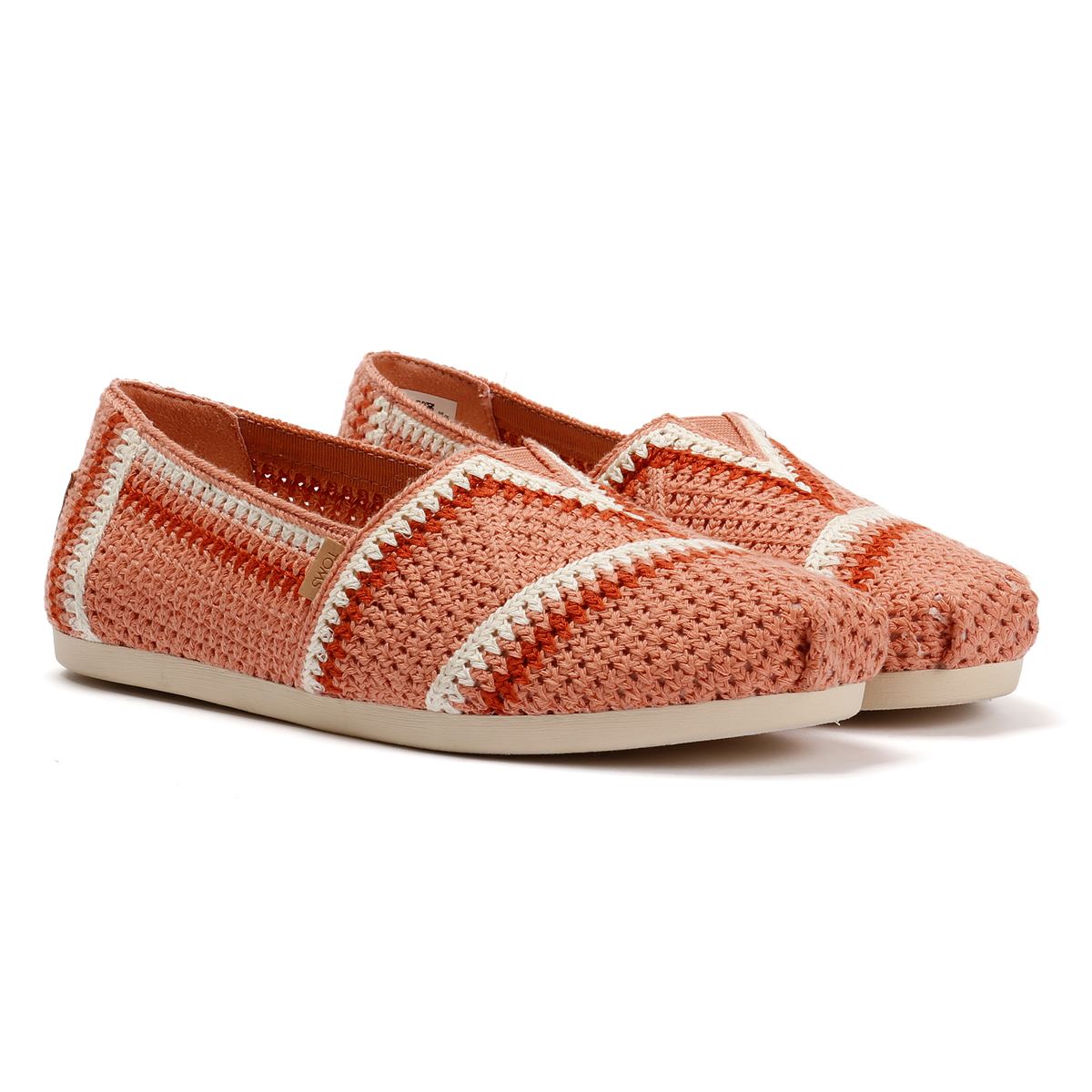 TOMS Alpargata Classic Espadrilles Roses En Coton Pour Femmes