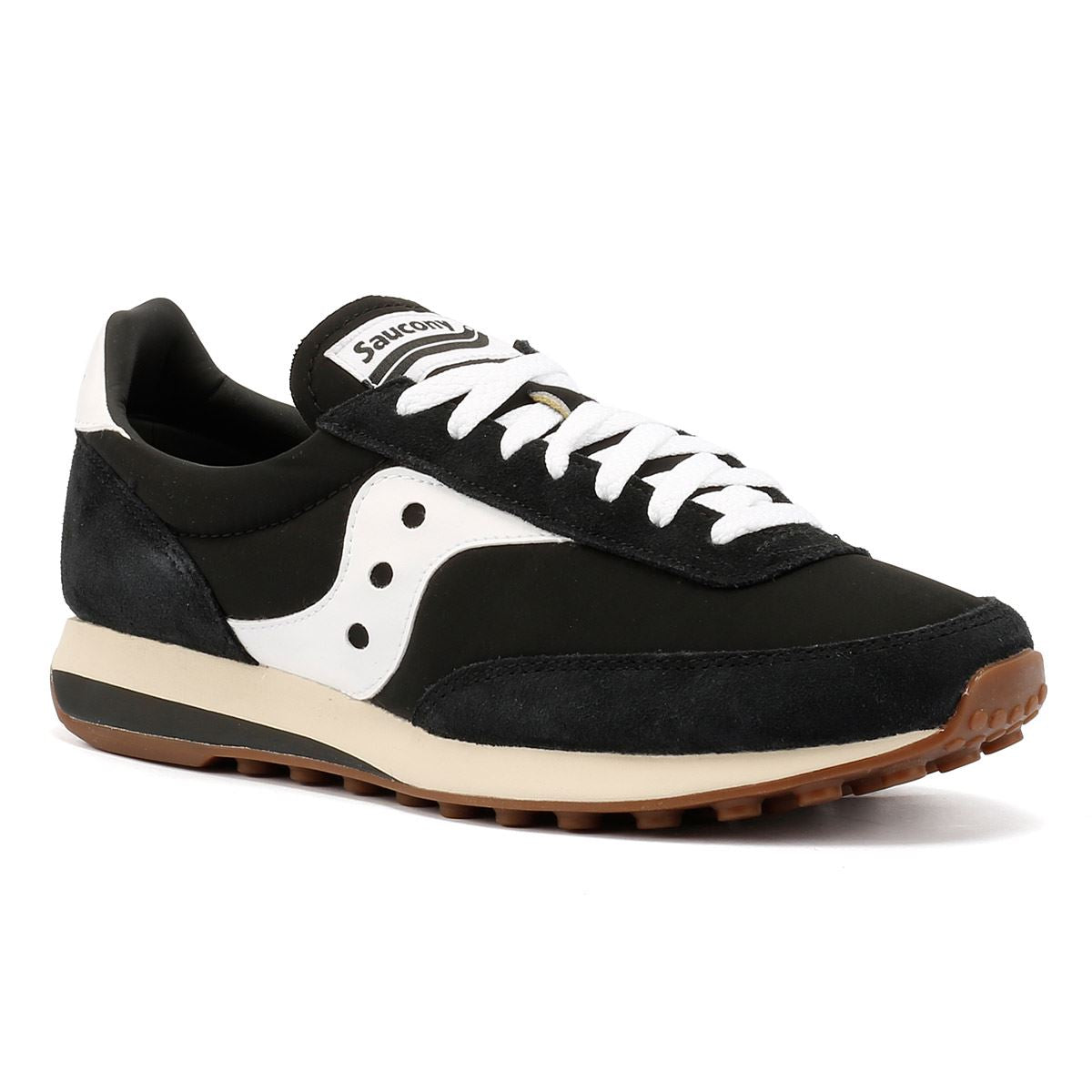 Saucony Trainer 80 Baskets Noires En Daim
