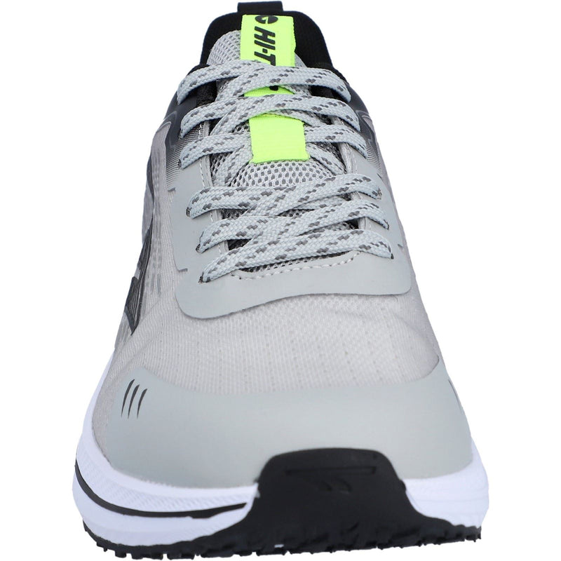 Hi-Tec Santorini Sneakers Pour Hommes En Polyester Cool Grey/black/acid Lime