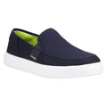 HEYDUDE Sunapee Canvas Mocassins Homme En Coton 100% Bleu Marine/Blanc