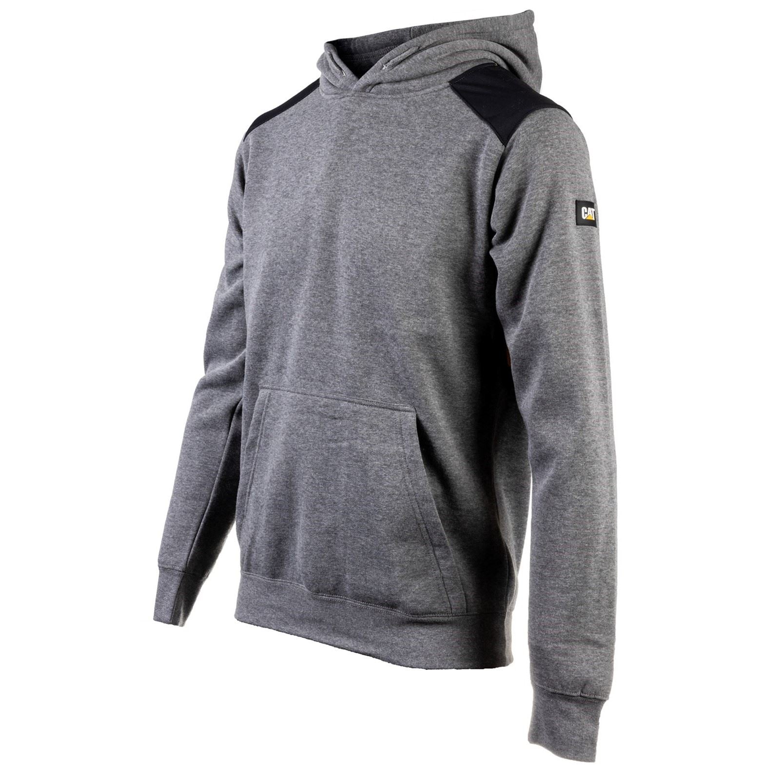 Caterpillar Essentials Sweat À Capuche Gris En Polyester Pour Homme