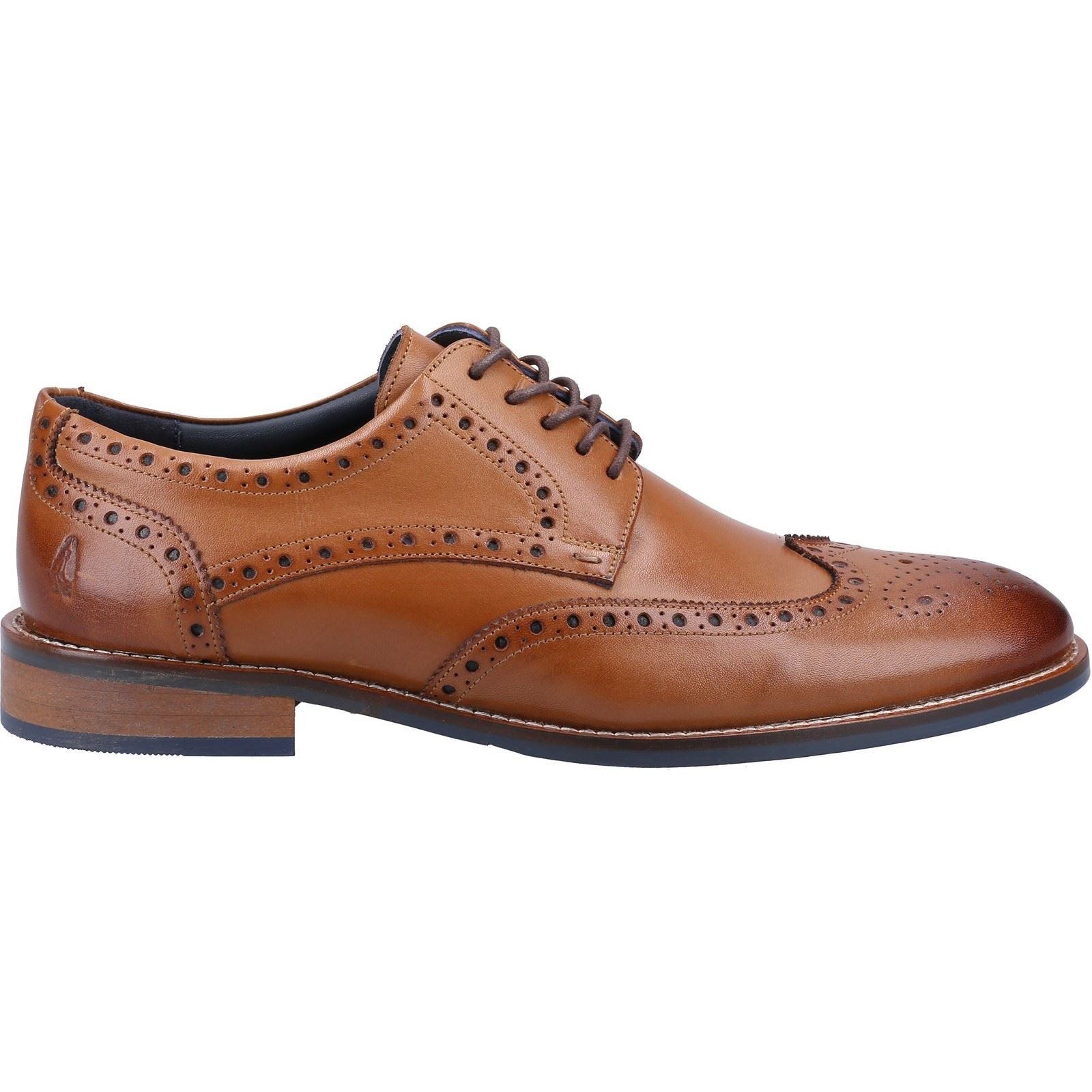 Hush Puppies Dustin Brogue Chaussures Richelieu Homme En Cuir Marron Clair