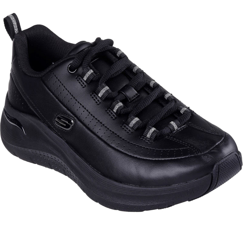 Skechers Arch Fit 2.0 Star Bound Sneakers Noires Pour Femmes En Polyuréthane