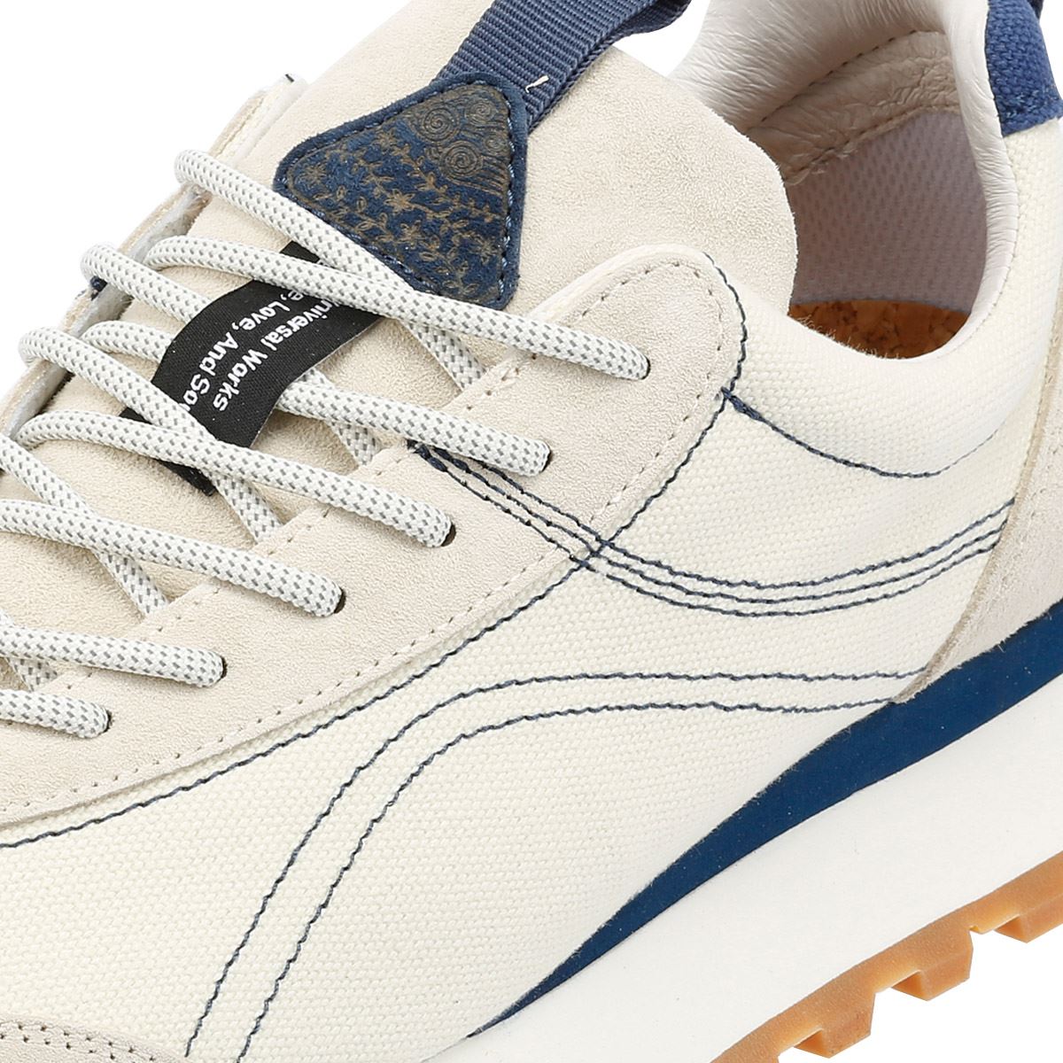 Flower Mountain New Asuka Universal Works Sneakers Blanc Cassé