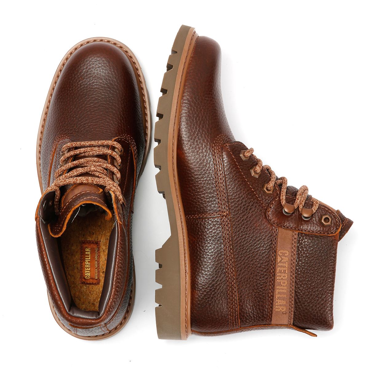 Caterpillar Colorado 2.0 Bottes En Cuir Pour Hommes Marron