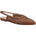 Hush Puppies Dalia Woven Ballons Plats Pour Femmes En Cuir De Couleur Tan