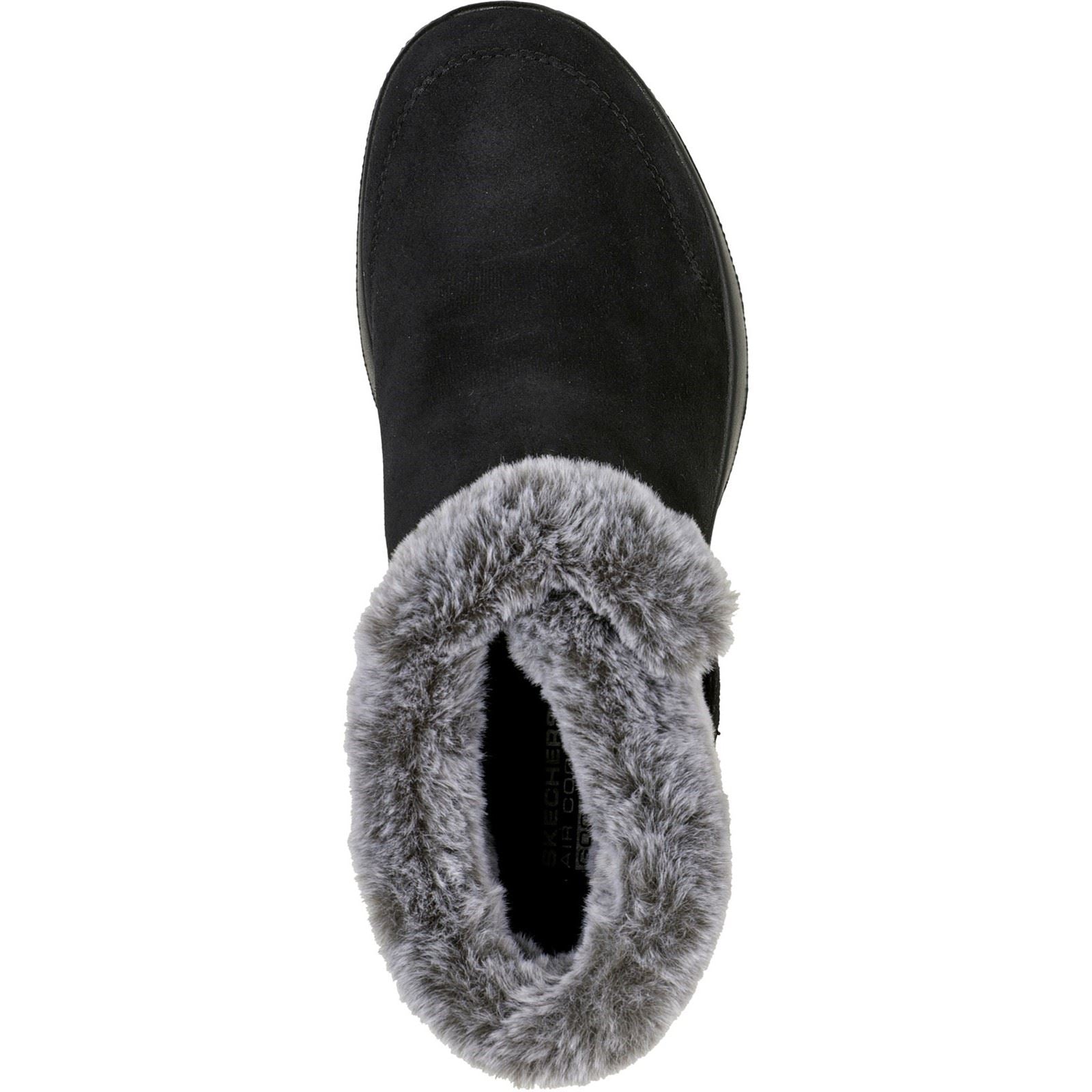 Skechers On-The-Go Joy First Glance Bottes Noires/Grises Pour Femmes En Cuir