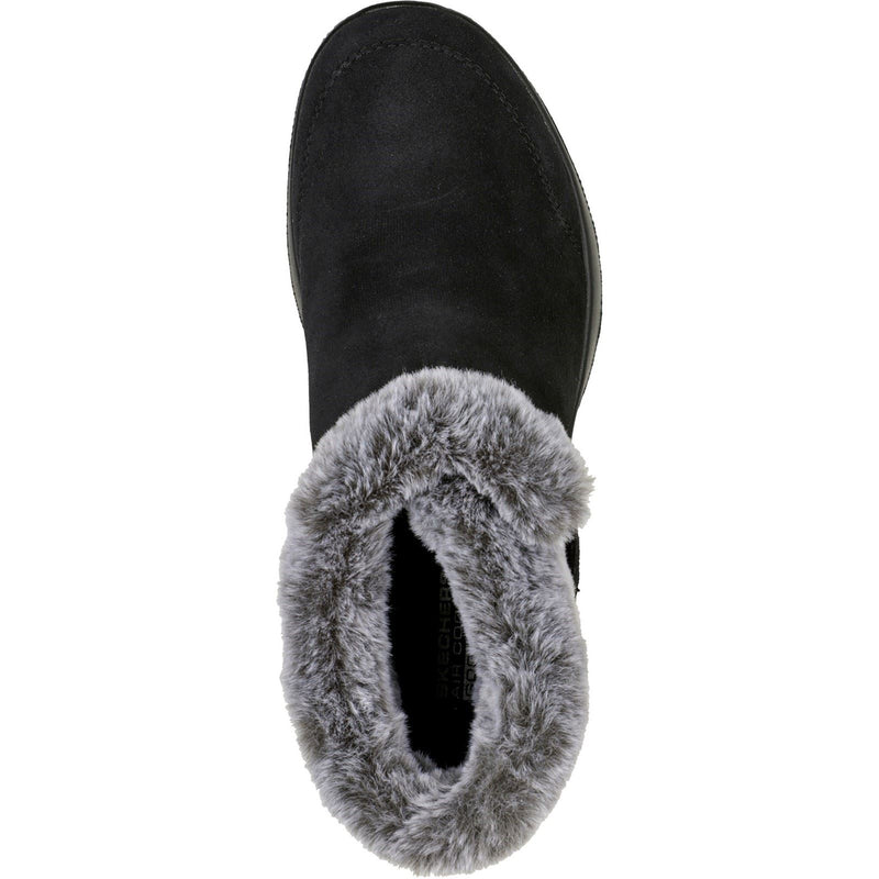Skechers On-The-Go Joy First Glance Bottes Noires/Grises Pour Femmes En Cuir