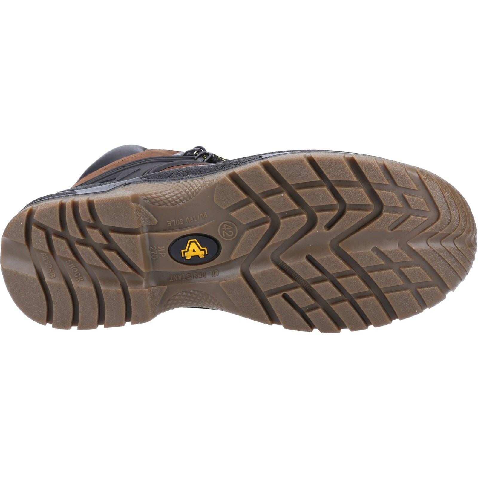 Amblers Safety  Bottes De Sécurité En Cuir Marron Fs197
